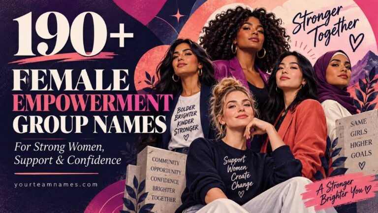 190+ Female Empowerment Group Names for Strong Women, Support and Confidence