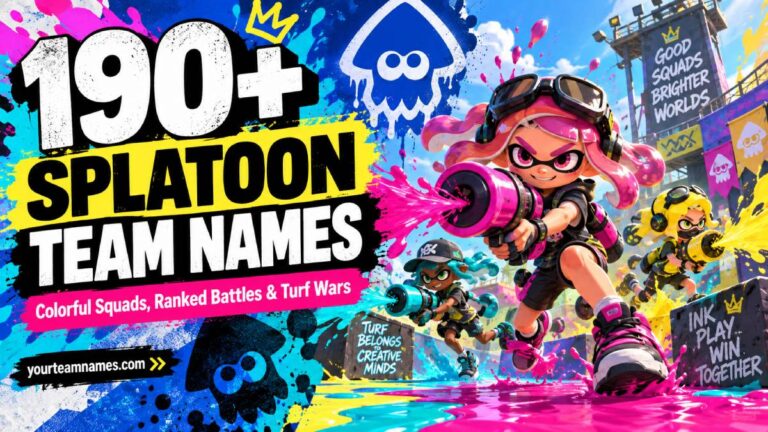 190+ Splatoon Team Names for Colorful Squads, Ranked Battles and Turf Wars