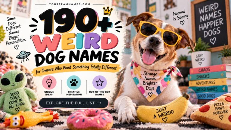 190+ Weird Dog Names for Owners Who Want Something Totally Different