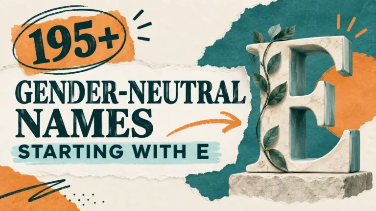 195+ Gender-Neutral Names Starting With E with Elegant, Rare and Meaningful Options