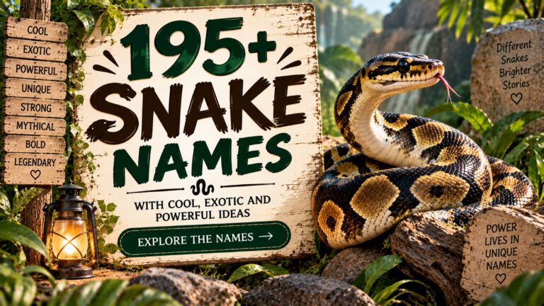 195+ Snake Names with Cool, Exotic and Powerful Ideas