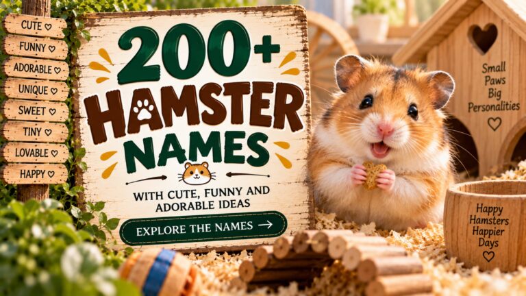 200+ Hamster Names with Cute, Funny and Adorable Ideas
