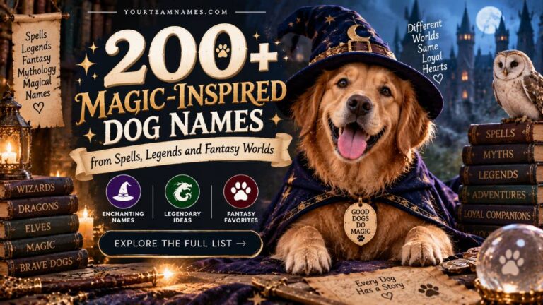 200+ Magic-Inspired Dog Names from Spells, Legends and Fantasy Worlds