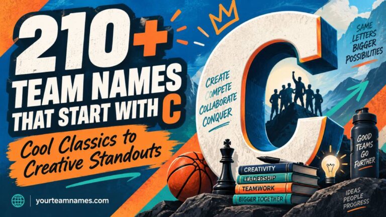 210+ Team Names That Start with C from Cool Classics to Creative Standouts