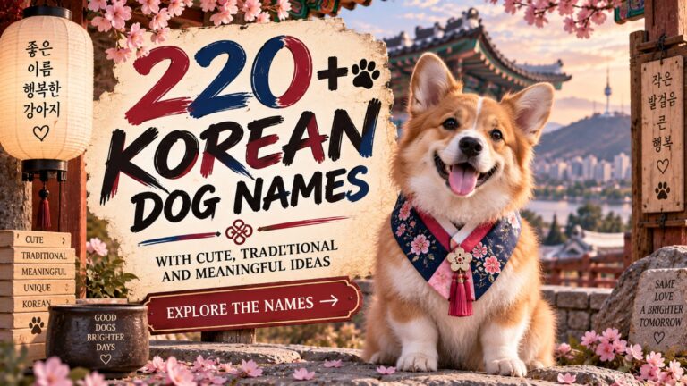 220+ Korean Dog Names with Cute, Traditional and Meaningful Ideas