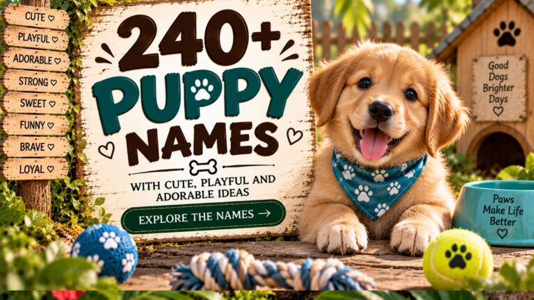 240+ Puppy Names with Cute, Playful and Adorable Ideas