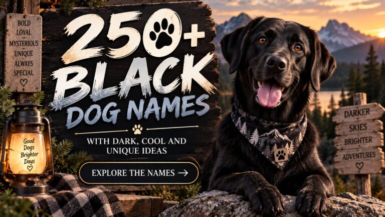 250+ Black Dog Names with Dark, Cool and Unique Ideas