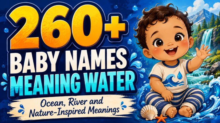 260+ Baby Names Meaning Water with Ocean, River and Nature-Inspired Meanings