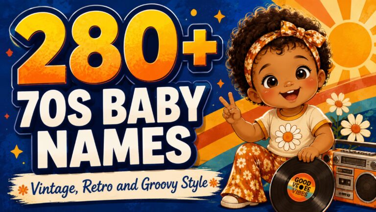 280+ 70s Baby Names with Vintage, Retro and Groovy Style