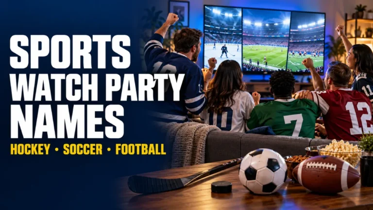 150+ Sports Watch Party Names for Hockey, Soccer & Football Fans